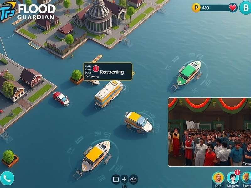Flood Guardian disaster response gameplay mechanics